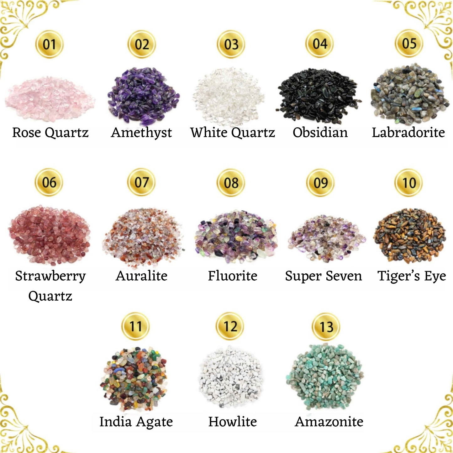 Natural Crystal Gravel 100g with Velvet Pouch - Polished Crystal to Carry With You Daily