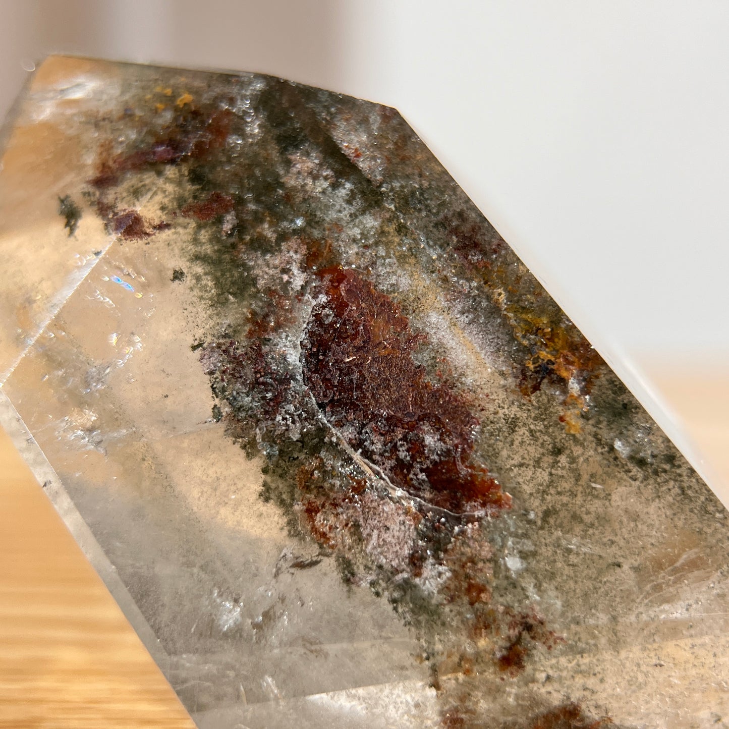 Red Green Phantom Quartz Freeform - 70 Gram