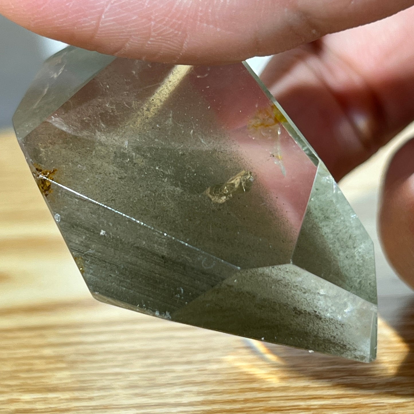 Layers Green Phantom Quartz Freeform - 45 Gram