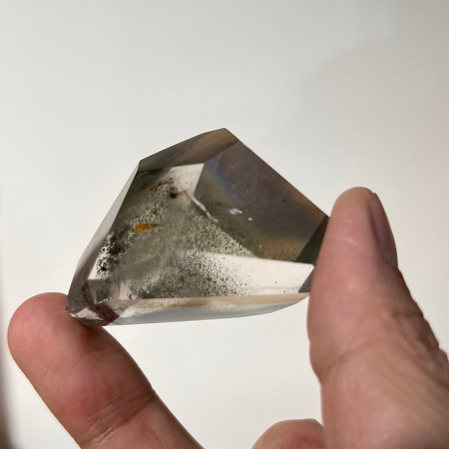 Garden Phantom Quartz With Golden Healer Quartz Freeform - 55 Gram