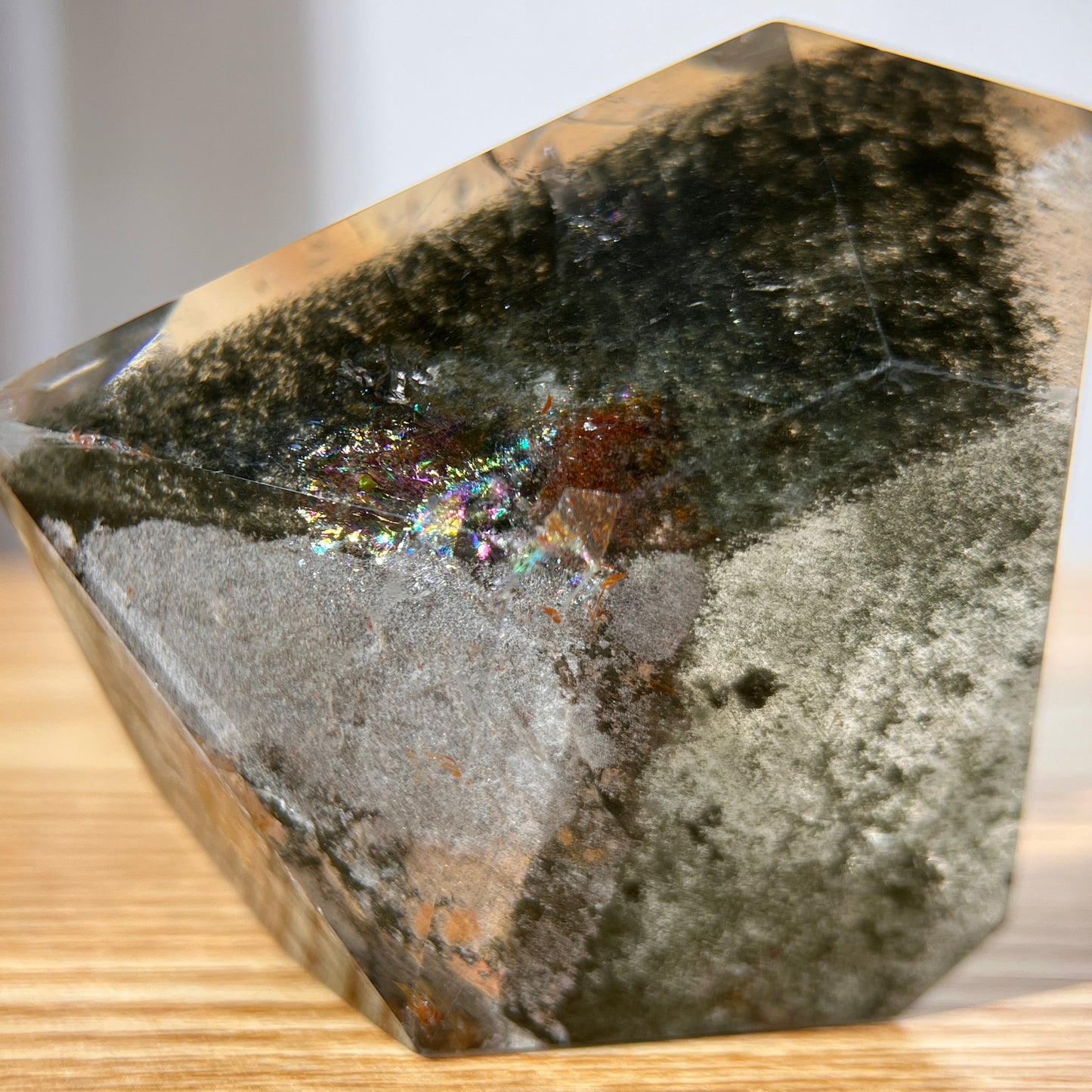 Rainbow Garden Phantom Quartz Freeform - 210 Gram