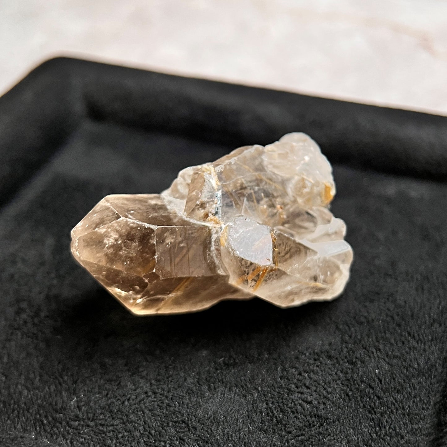 Golden Rutilated Quartz From Brazil - Gold Needle Quartz - Golden Hair Quartz