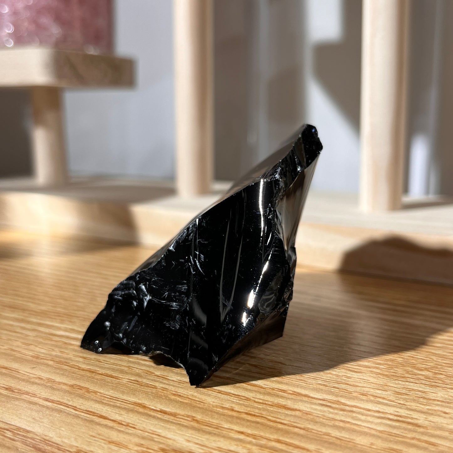 Rough Obsidian Stone - 138g - Shields Against Negative Influences