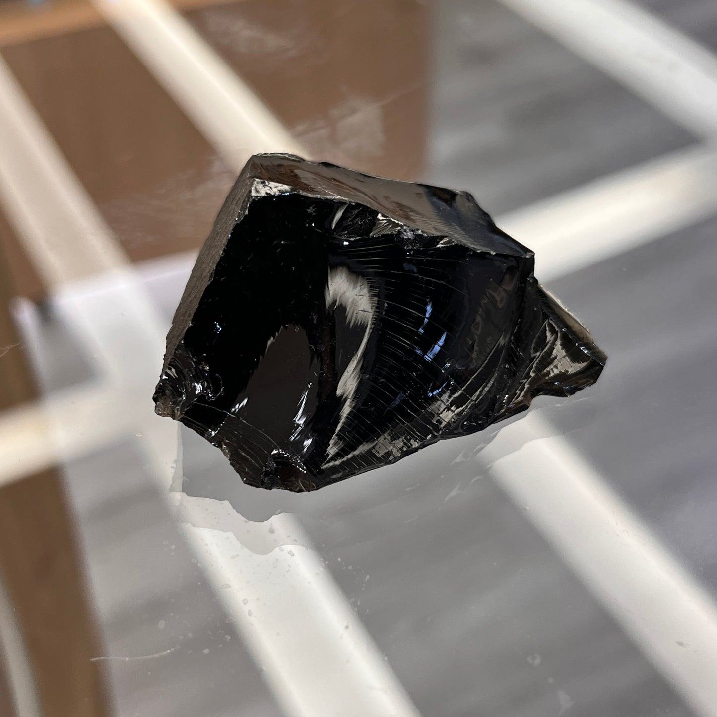 Rough Obsidian Stone - 67g - Shields Against Negative Influences