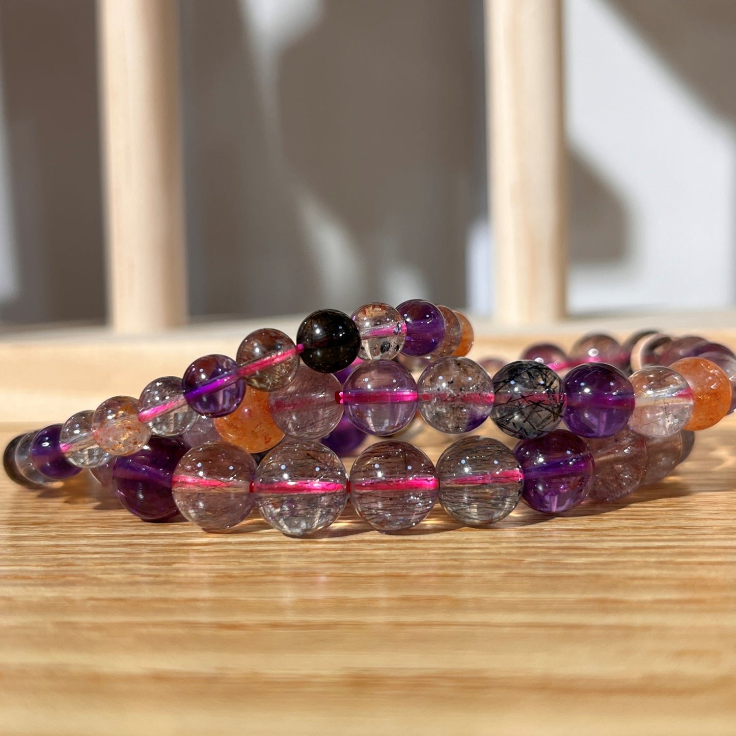 Brazilian Super Seven Crystal Beaded Bracelet