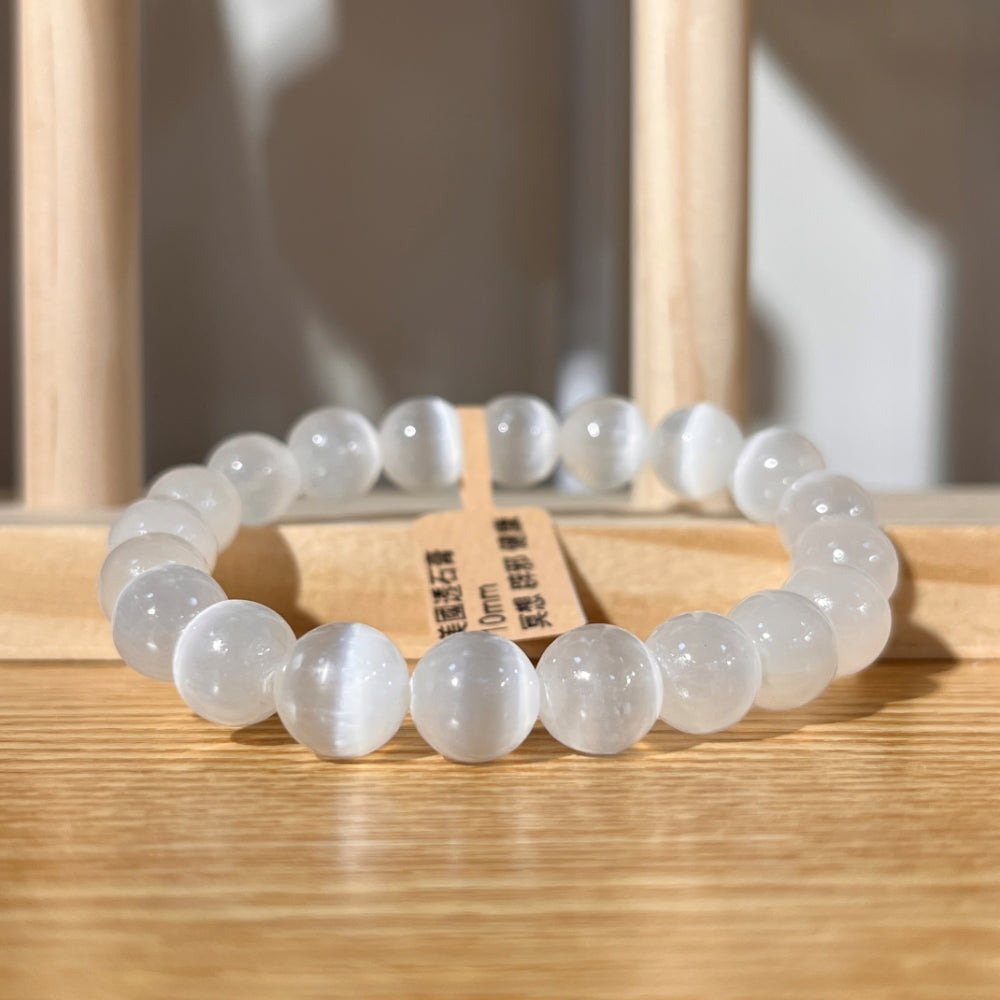 USA Selenite Crystal Beaded Bracelet