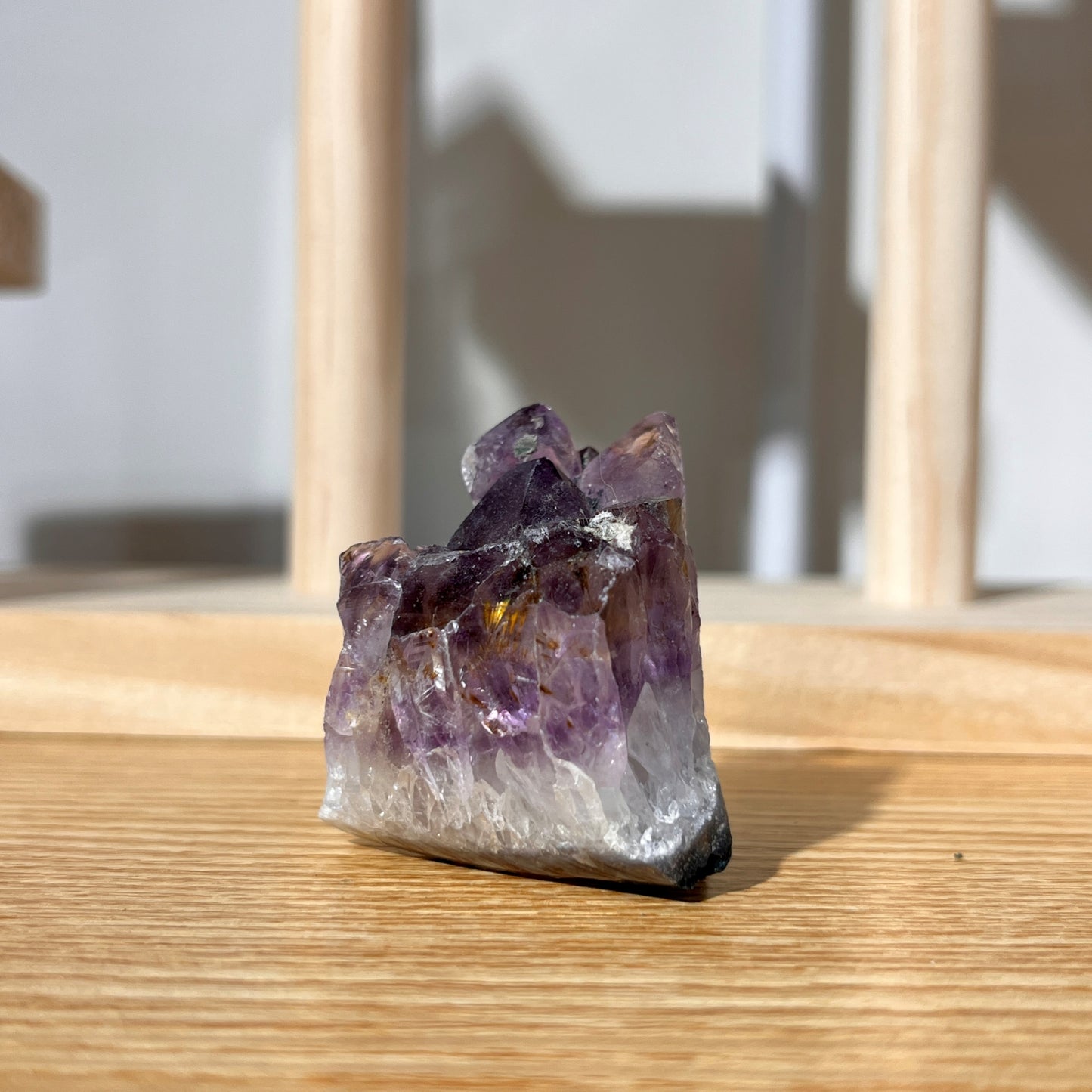 Titanium Amethyst Quartz Crystal Cluster - 49g