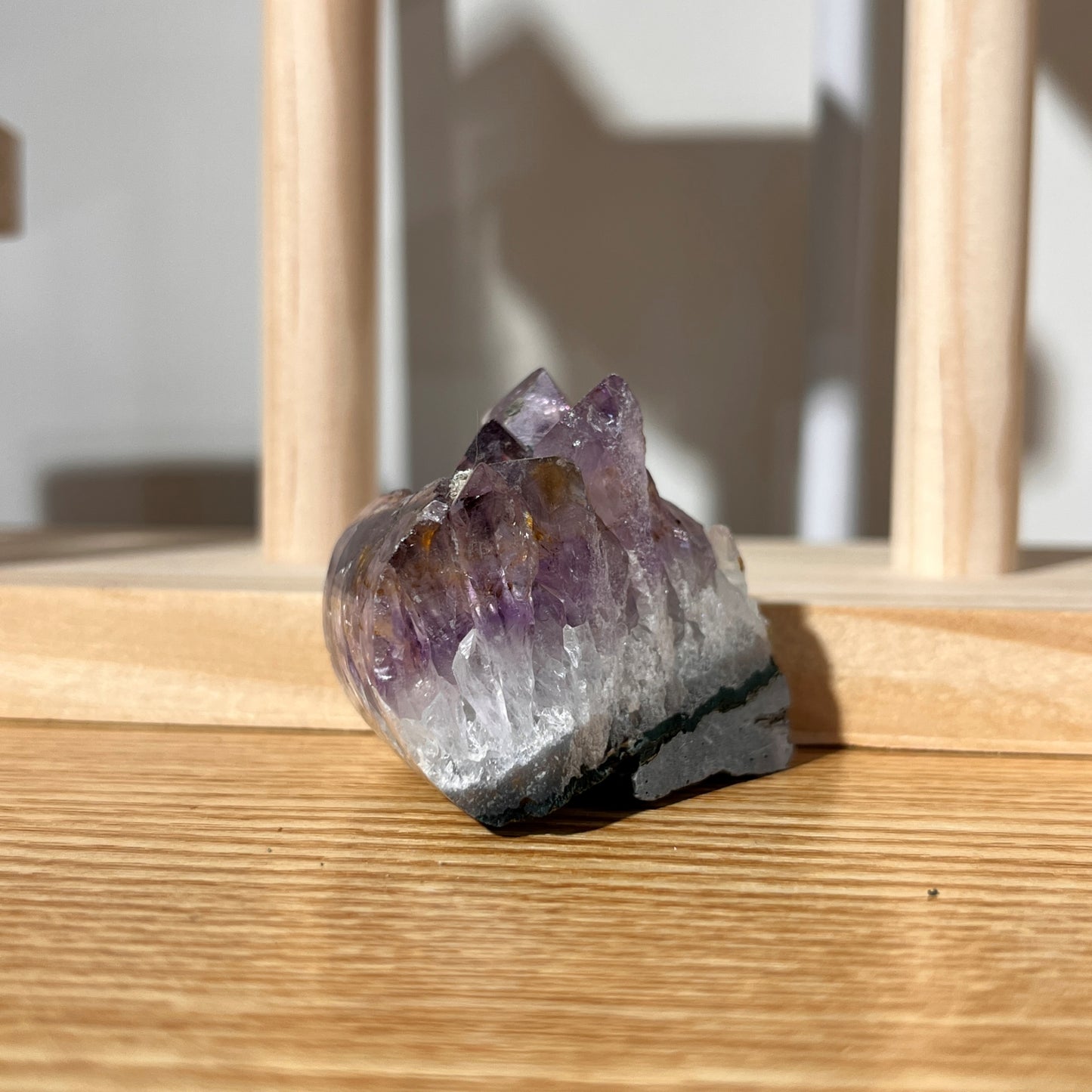 Titanium Amethyst Quartz Crystal Cluster - 49g