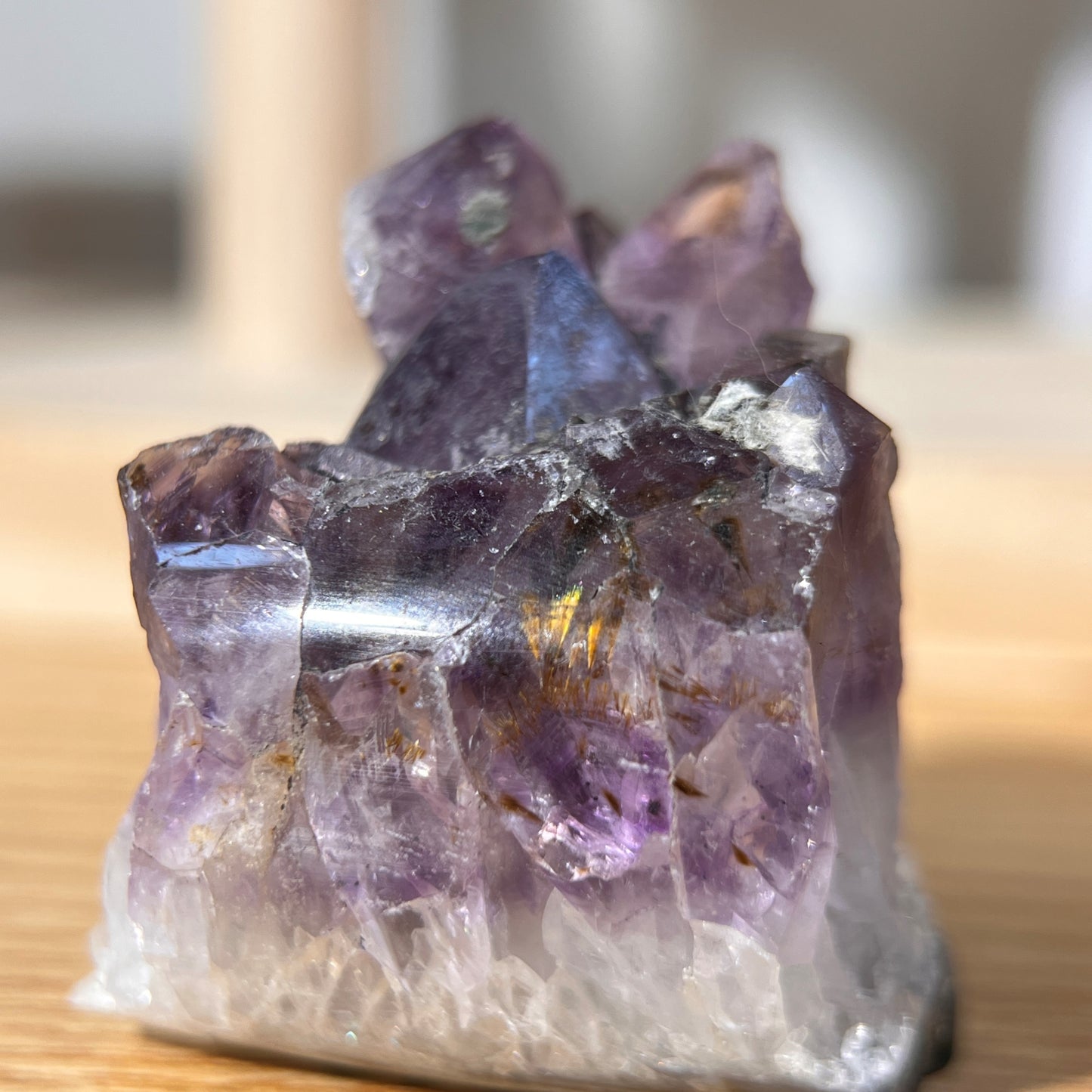 Titanium Amethyst Quartz Crystal Cluster - 49g