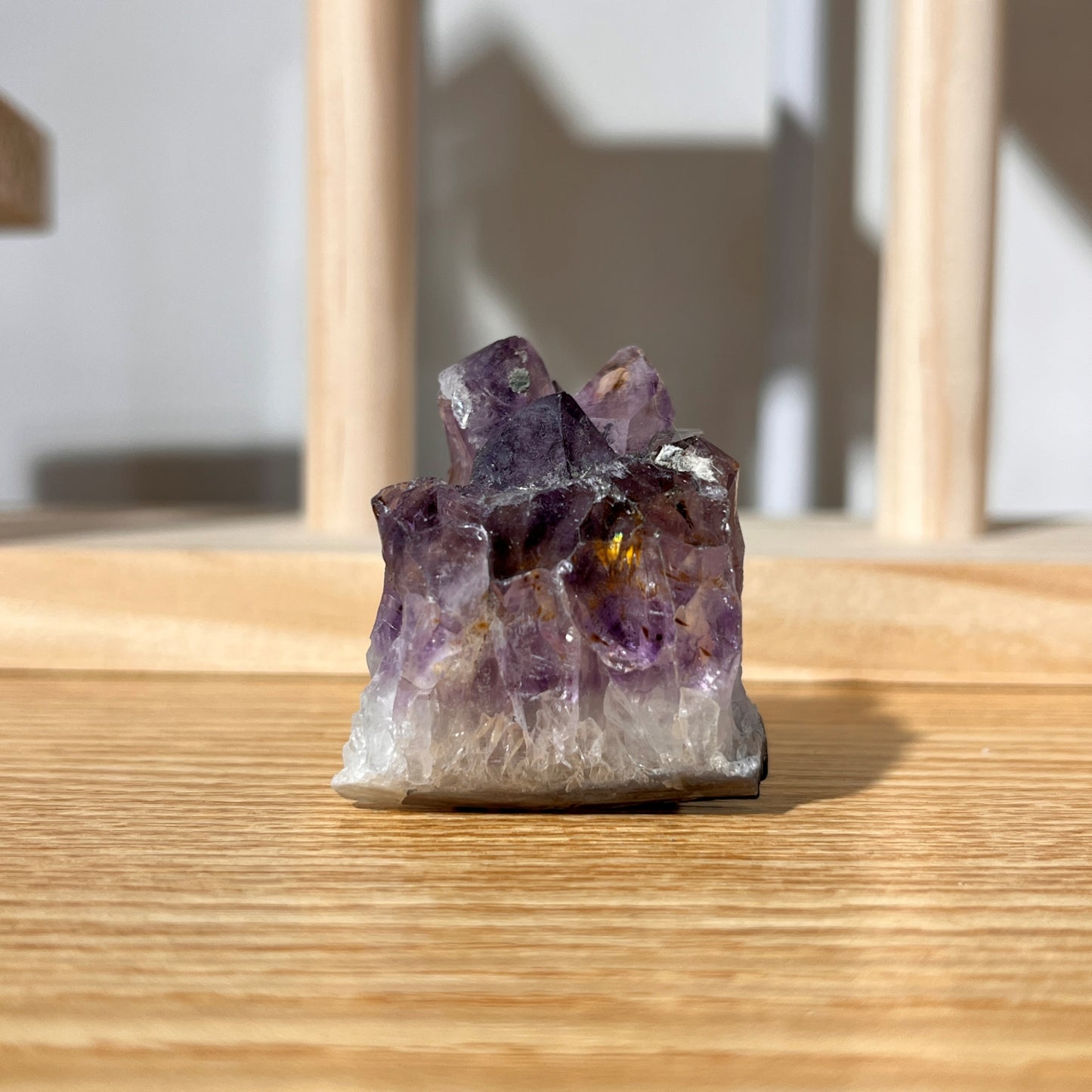 Titanium Amethyst Quartz Crystal Cluster - 49g