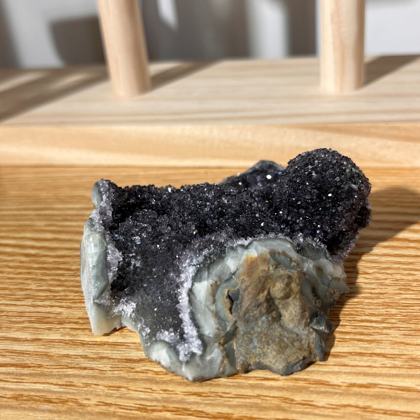 Black Amethyst Cluster 110g