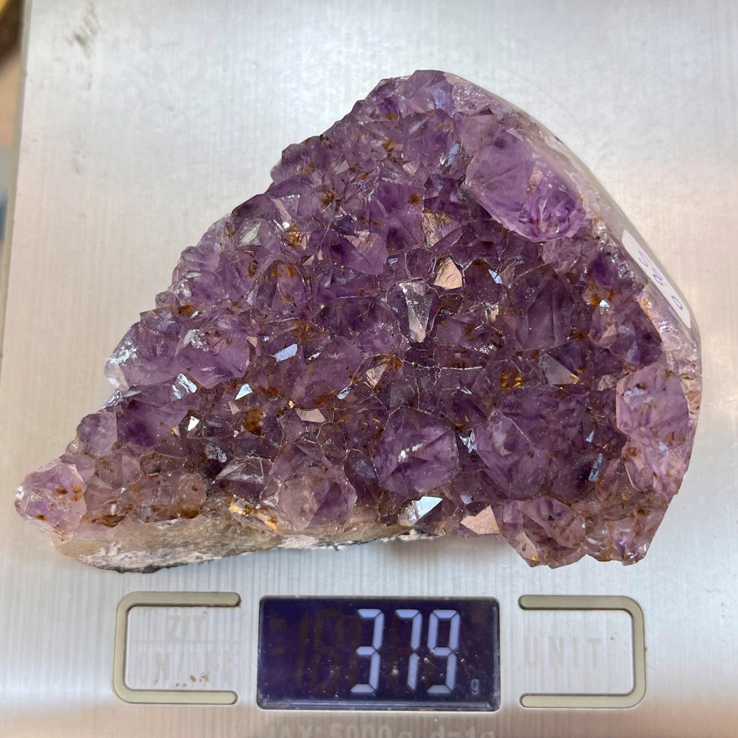 Titanium Amethyst Quartz Crystal Cluster - 379g
