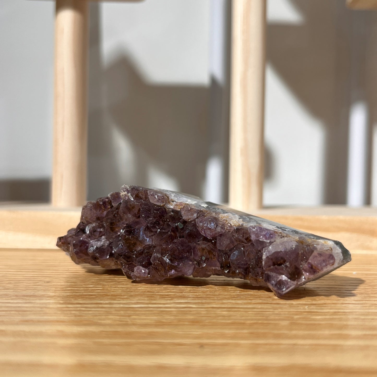 Titanium Amethyst Quartz Crystal Cluster - 76g