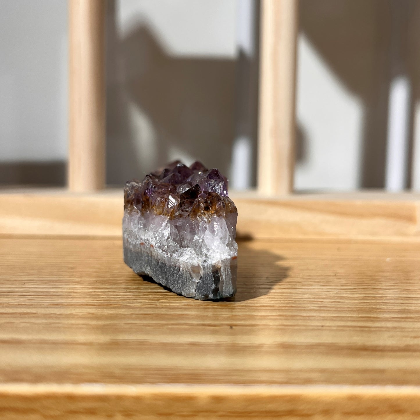 Titanium Amethyst Quartz Crystal Cluster - 76g