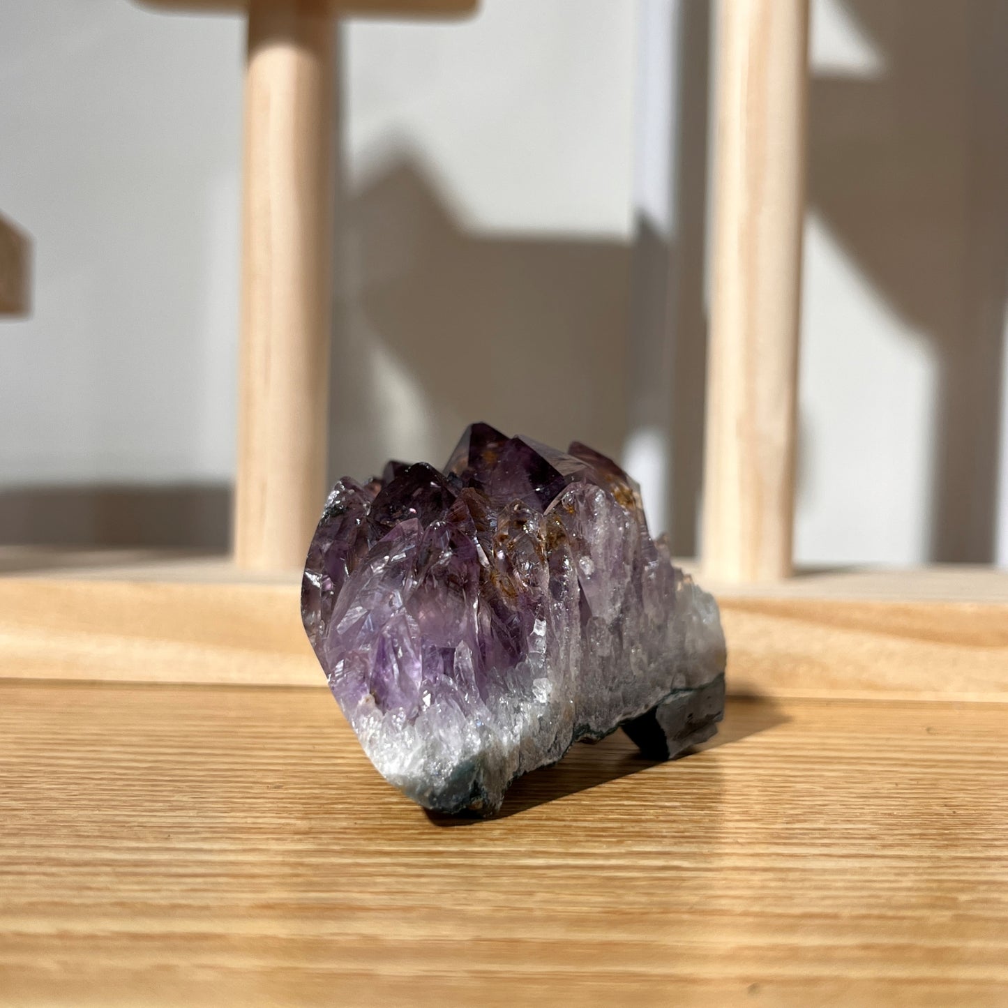 Titanium Amethyst Quartz Crystal Cluster - 111g