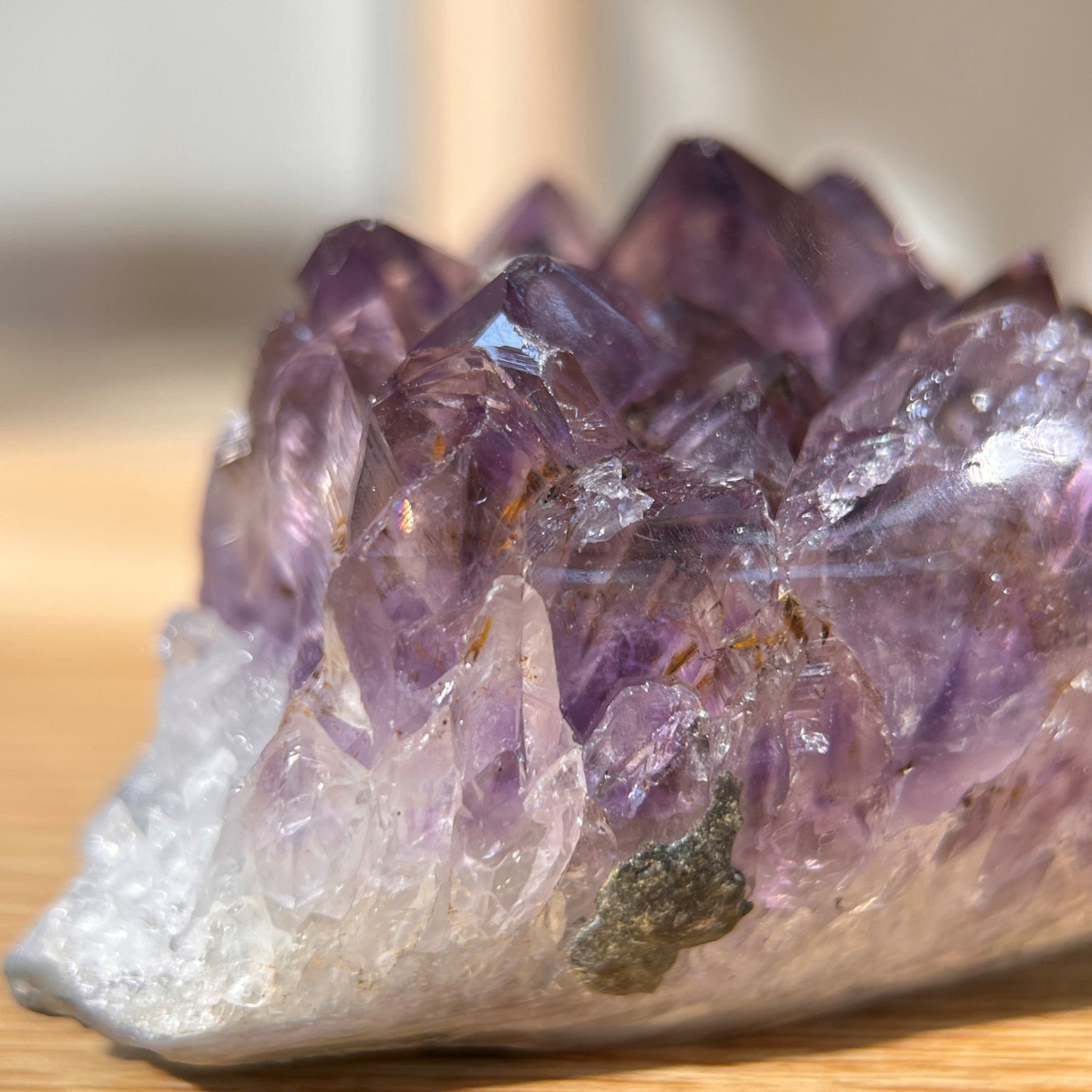 Titanium Amethyst Quartz Crystal Cluster - 111g