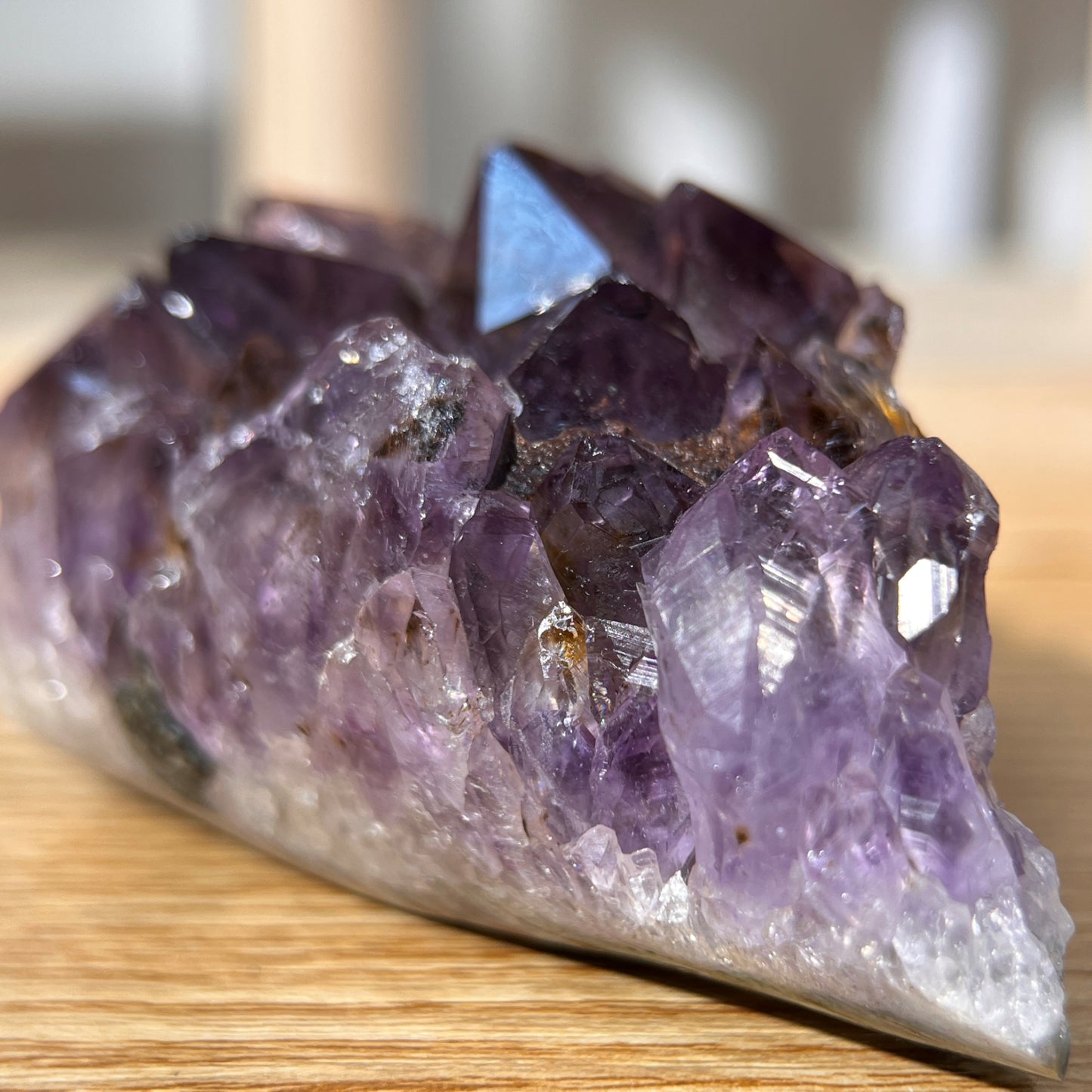 Titanium Amethyst Quartz Crystal Cluster - 111g