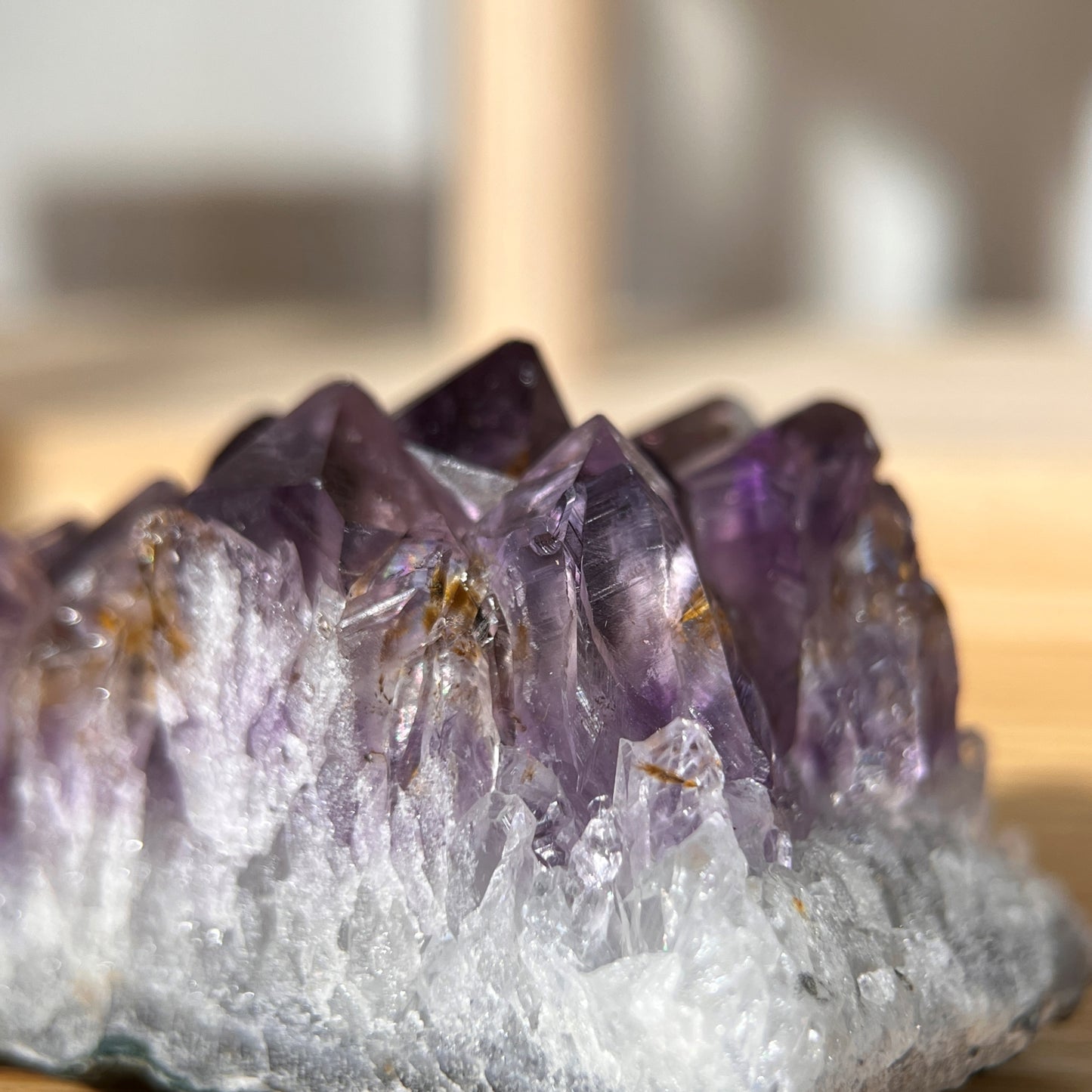 Titanium Amethyst Quartz Crystal Cluster - 111g