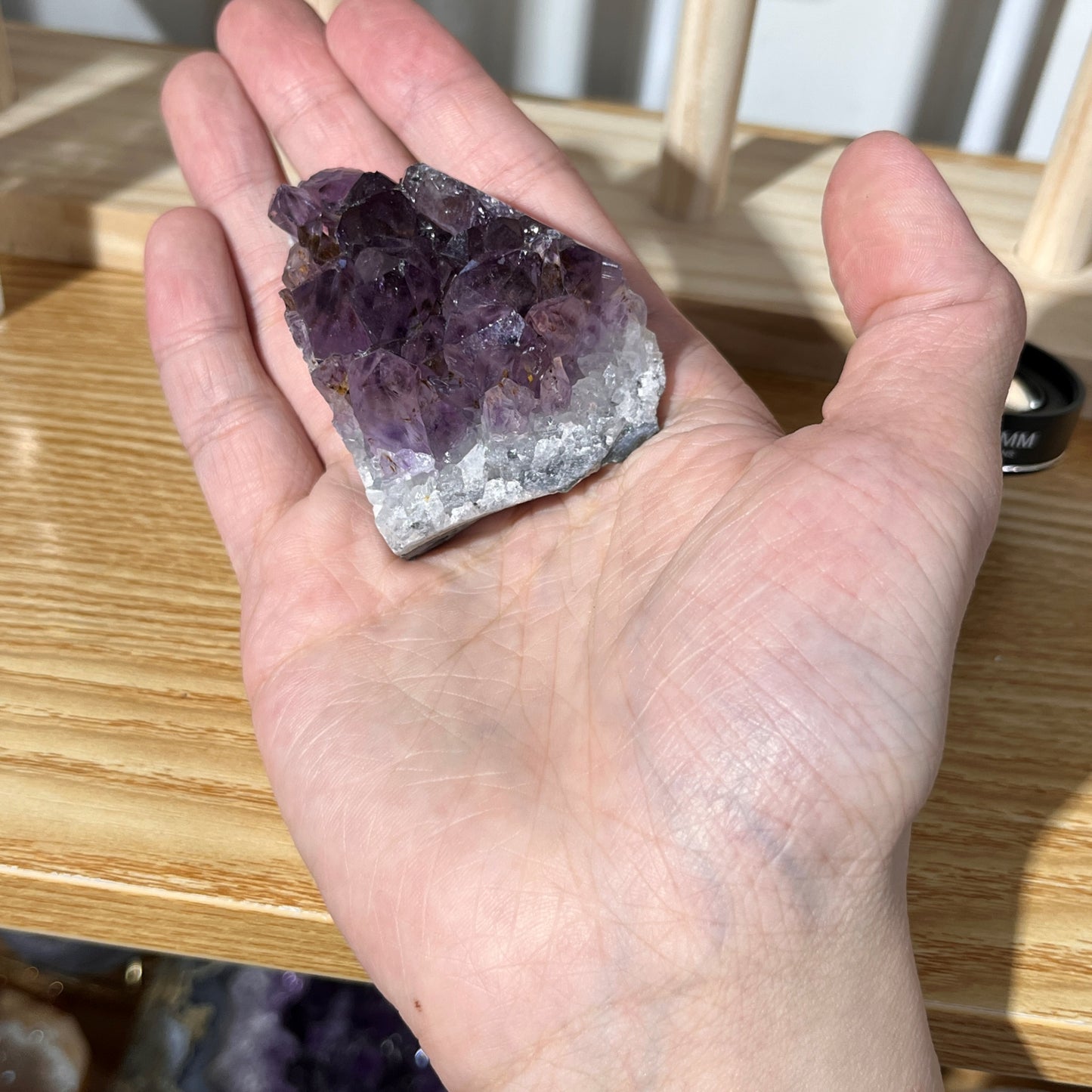 Titanium Amethyst Quartz Crystal Cluster - 111g