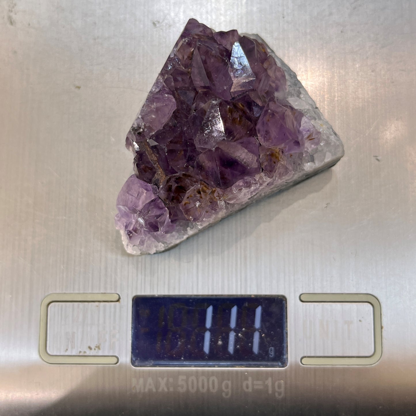 Titanium Amethyst Quartz Crystal Cluster - 111g