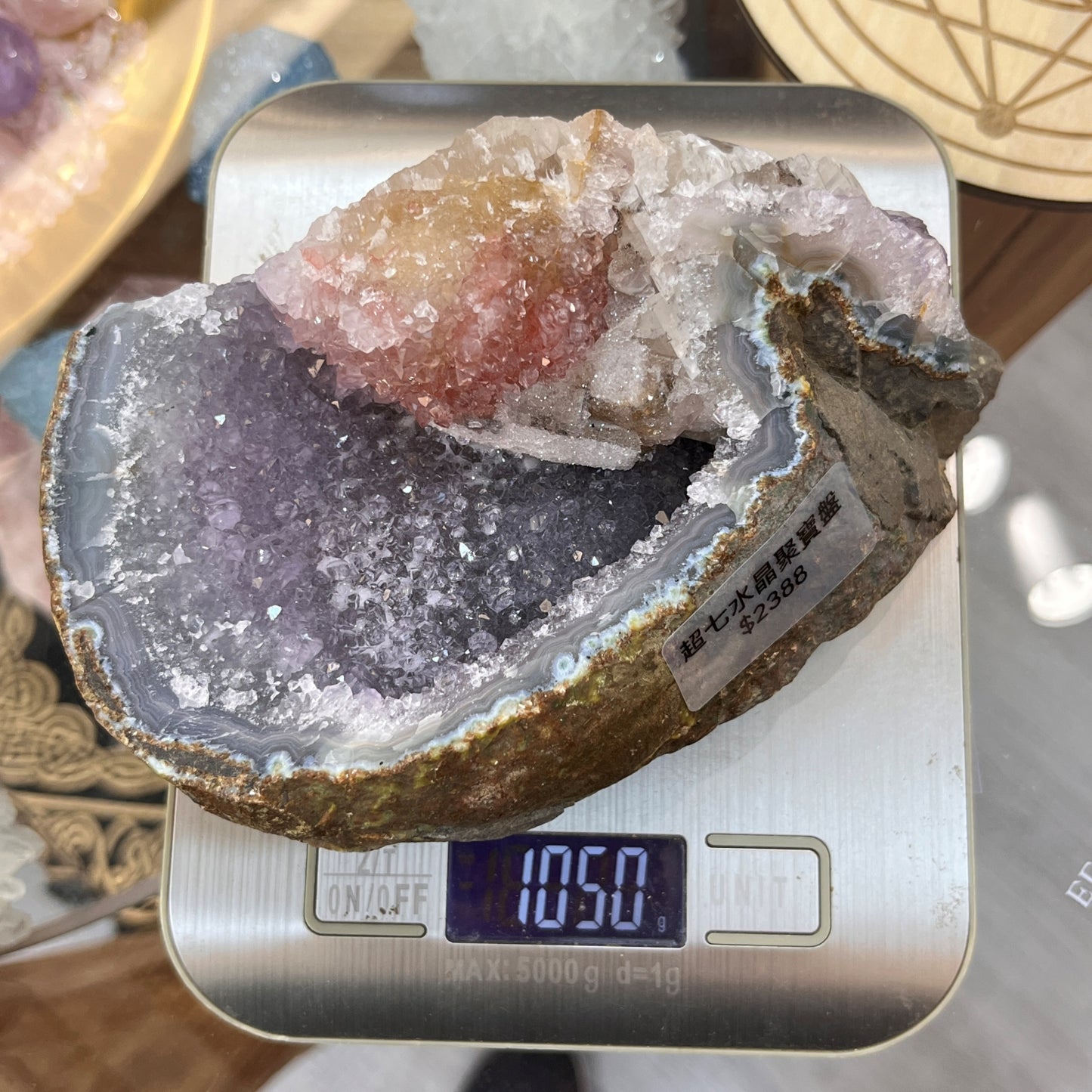 Super Seven Quartz Cluster - 1kg