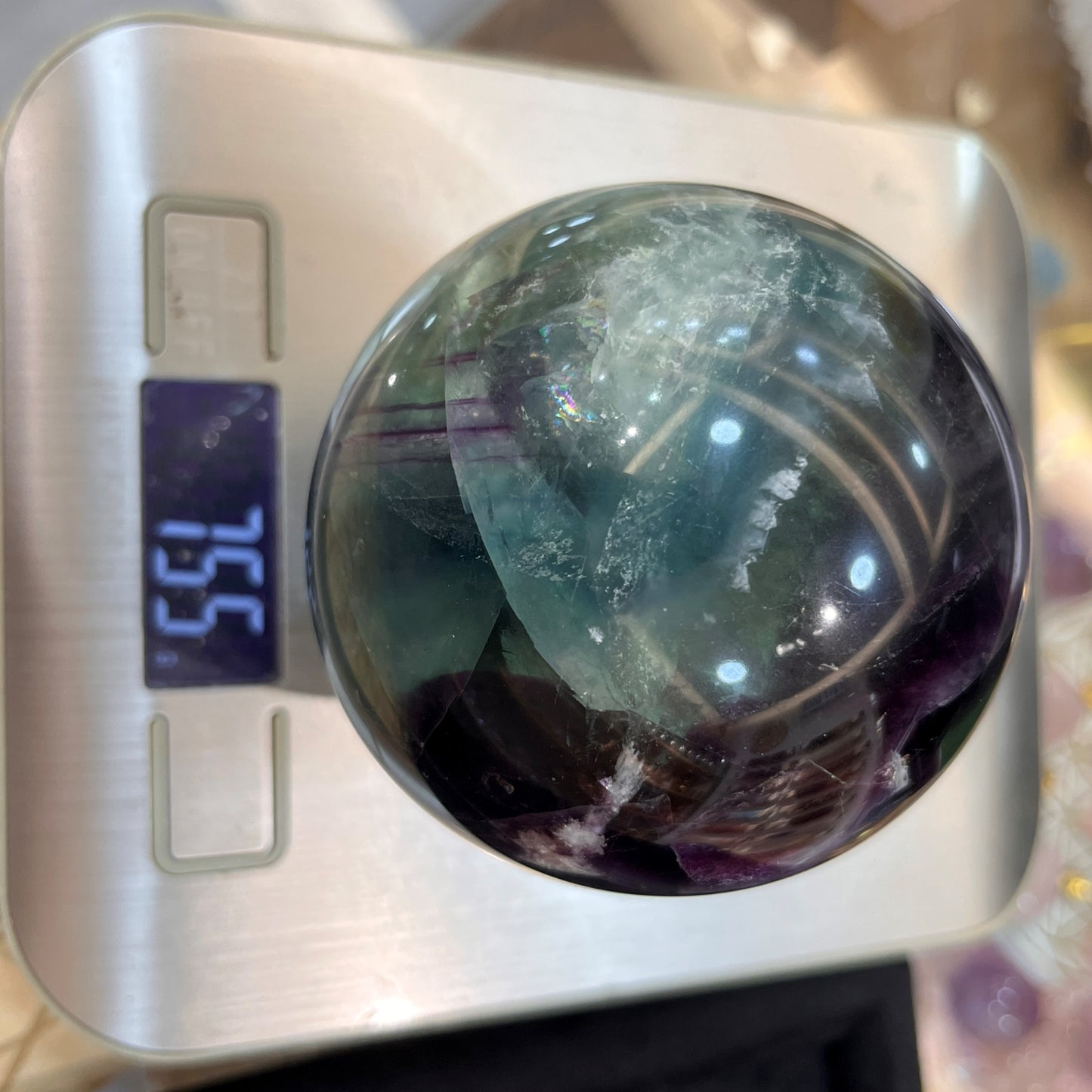 Fluorite Crystal Sphere | Stone of Genius | 750g