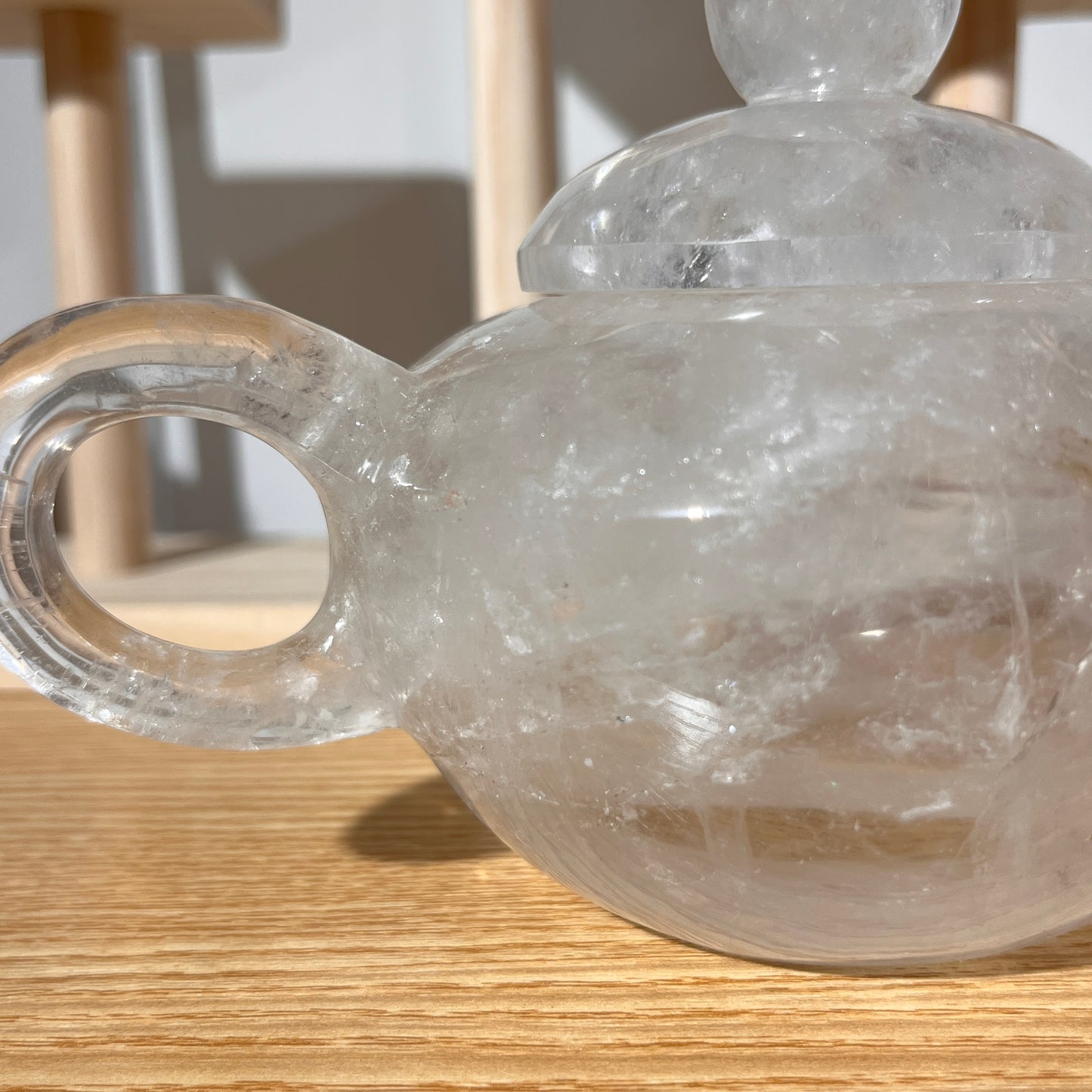 Rose Quartz Crystal Cup - Heart Shape