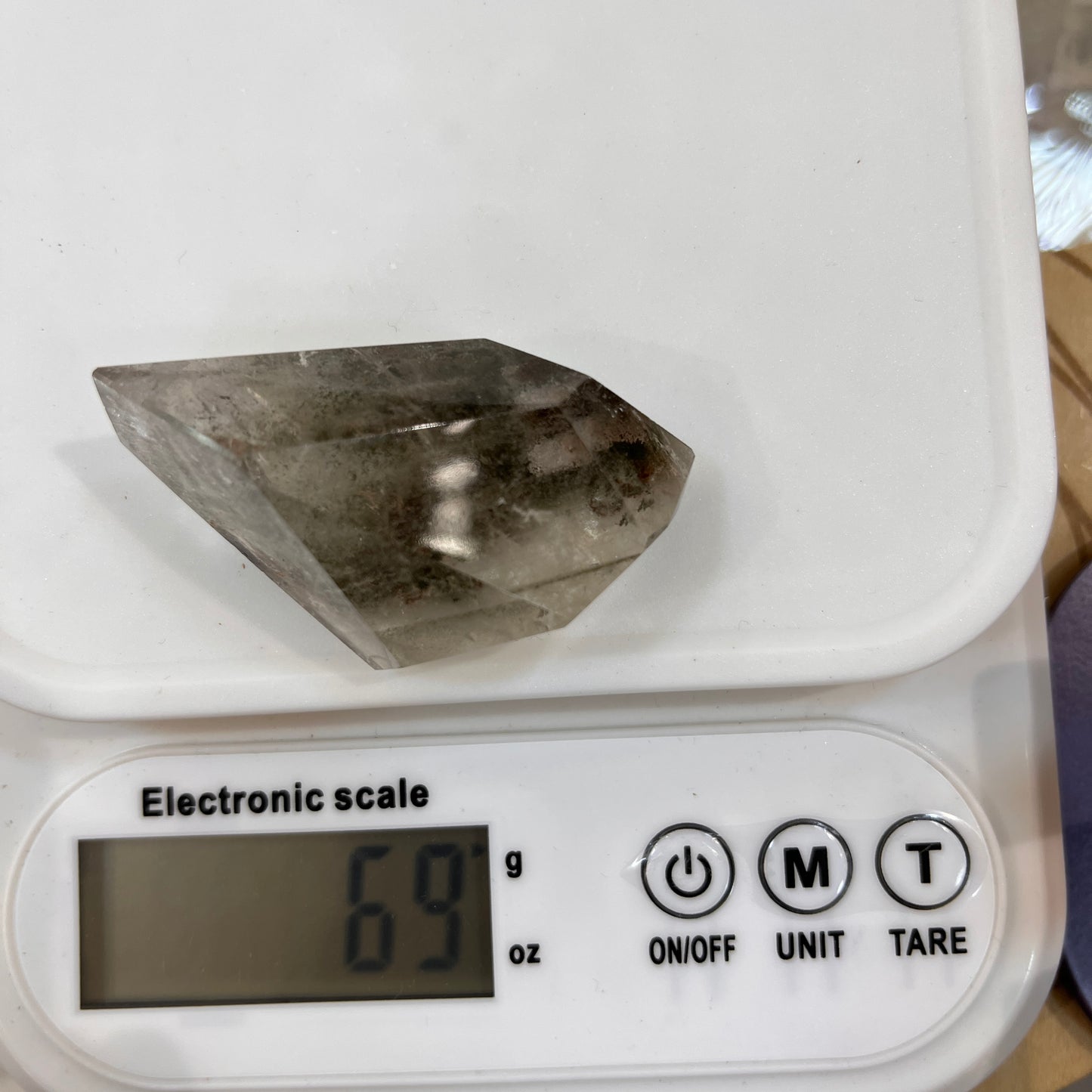Red Green Phantom Quartz Freeform - 70 Gram