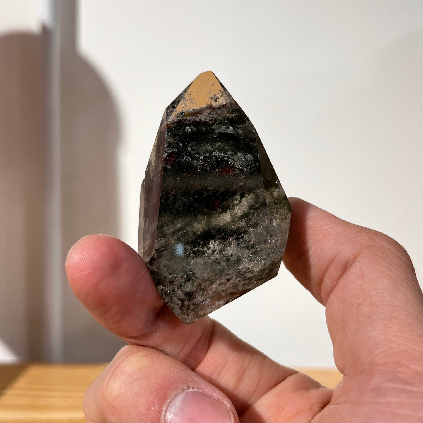 Red Green Garden Phantom Quartz Freeform - 70 Gram