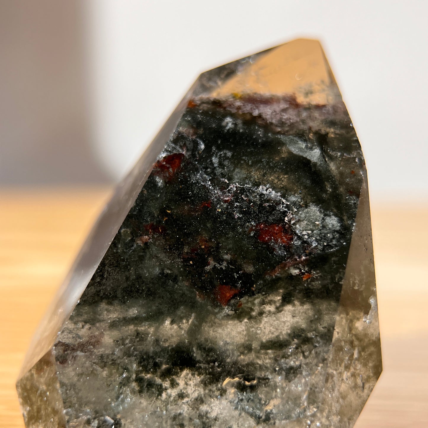 Red Green Garden Phantom Quartz Freeform - 70 Gram