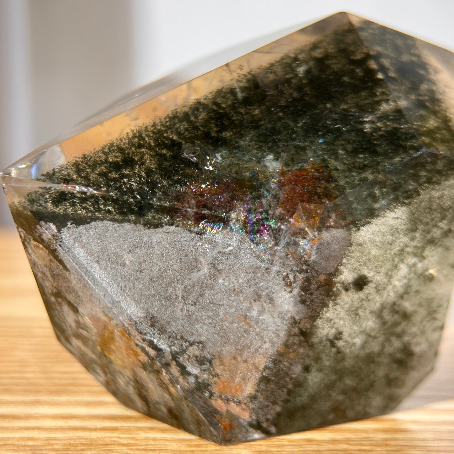 Rainbow Garden Phantom Quartz Freeform - 210 Gram