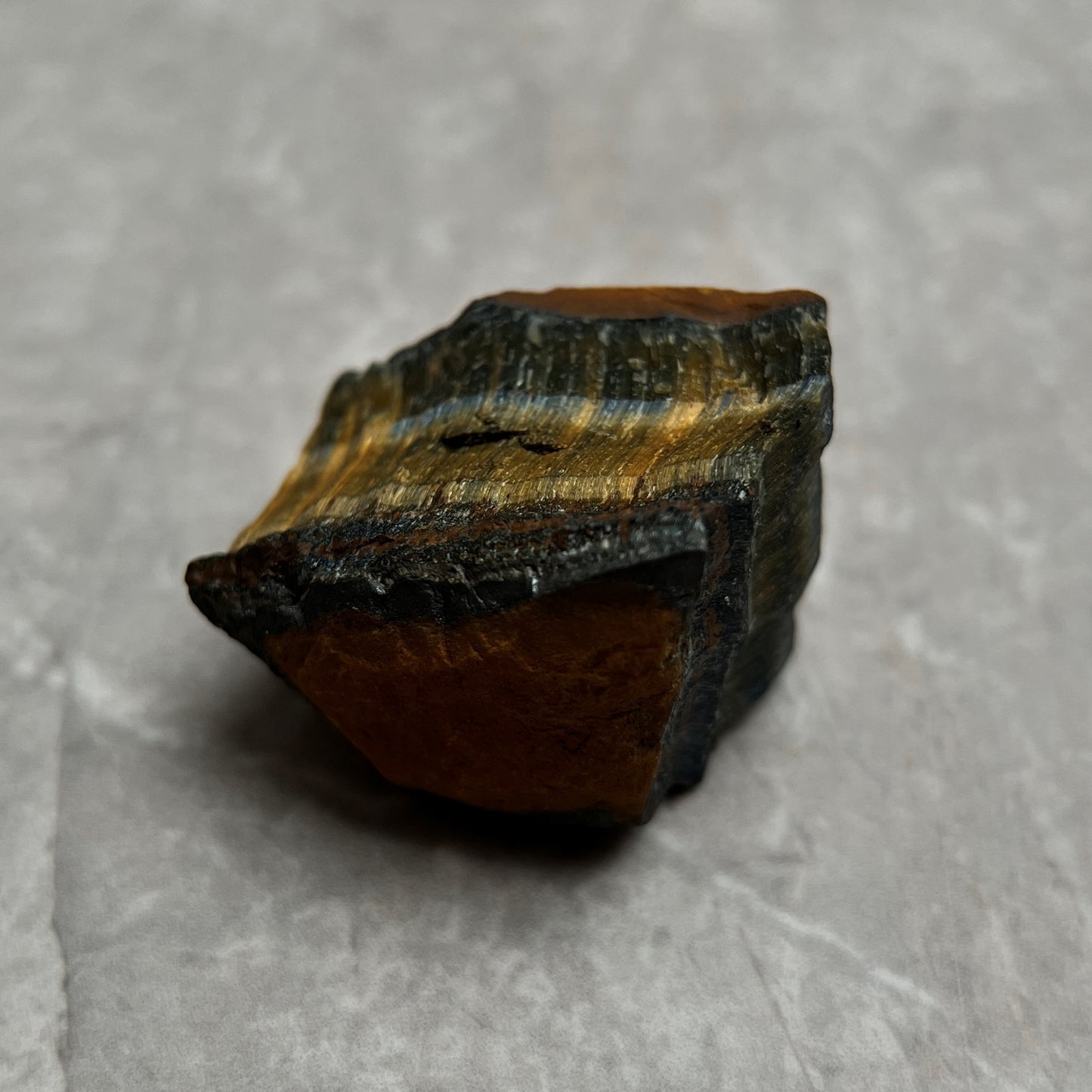 Raw Tiger's Eye Crystal From Brazil - Tigerite Stone - Palm Stone - Boost Confidence
