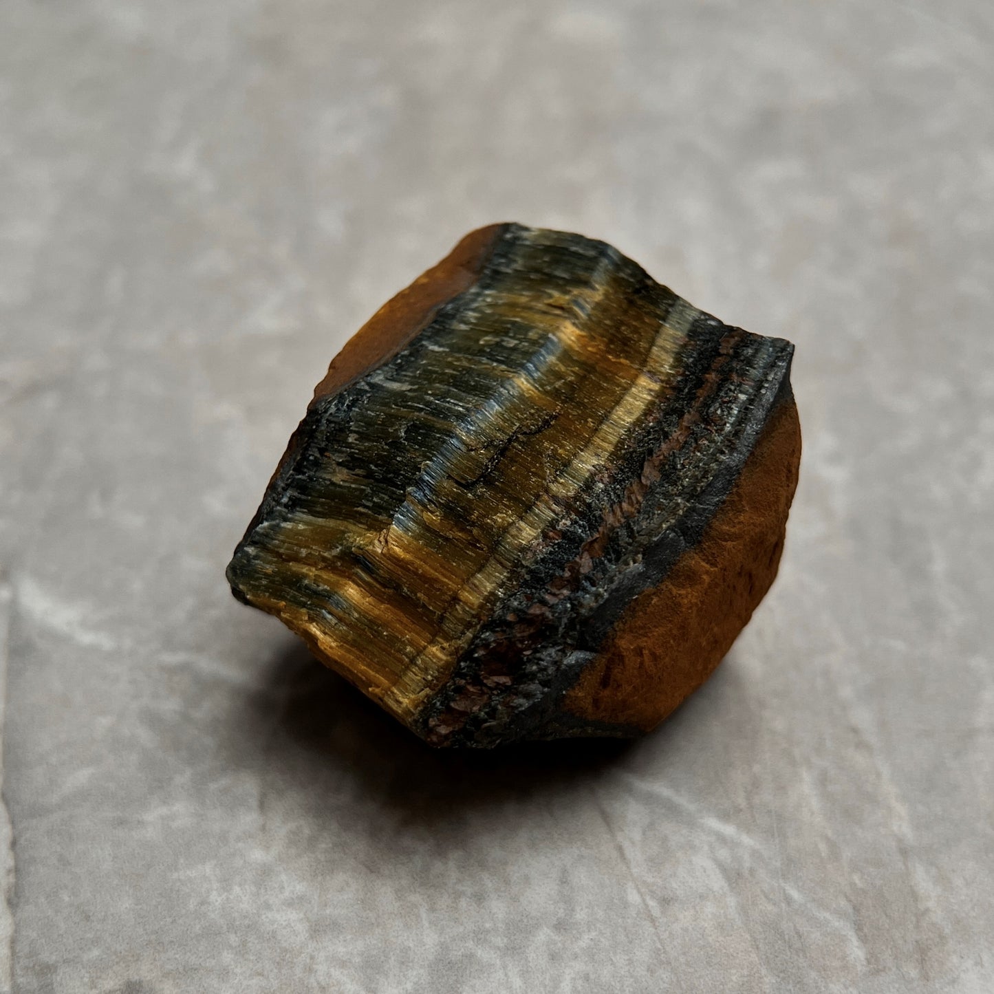 Raw Tiger's Eye Crystal From Brazil - Tigerite Stone - Palm Stone - Boost Confidence