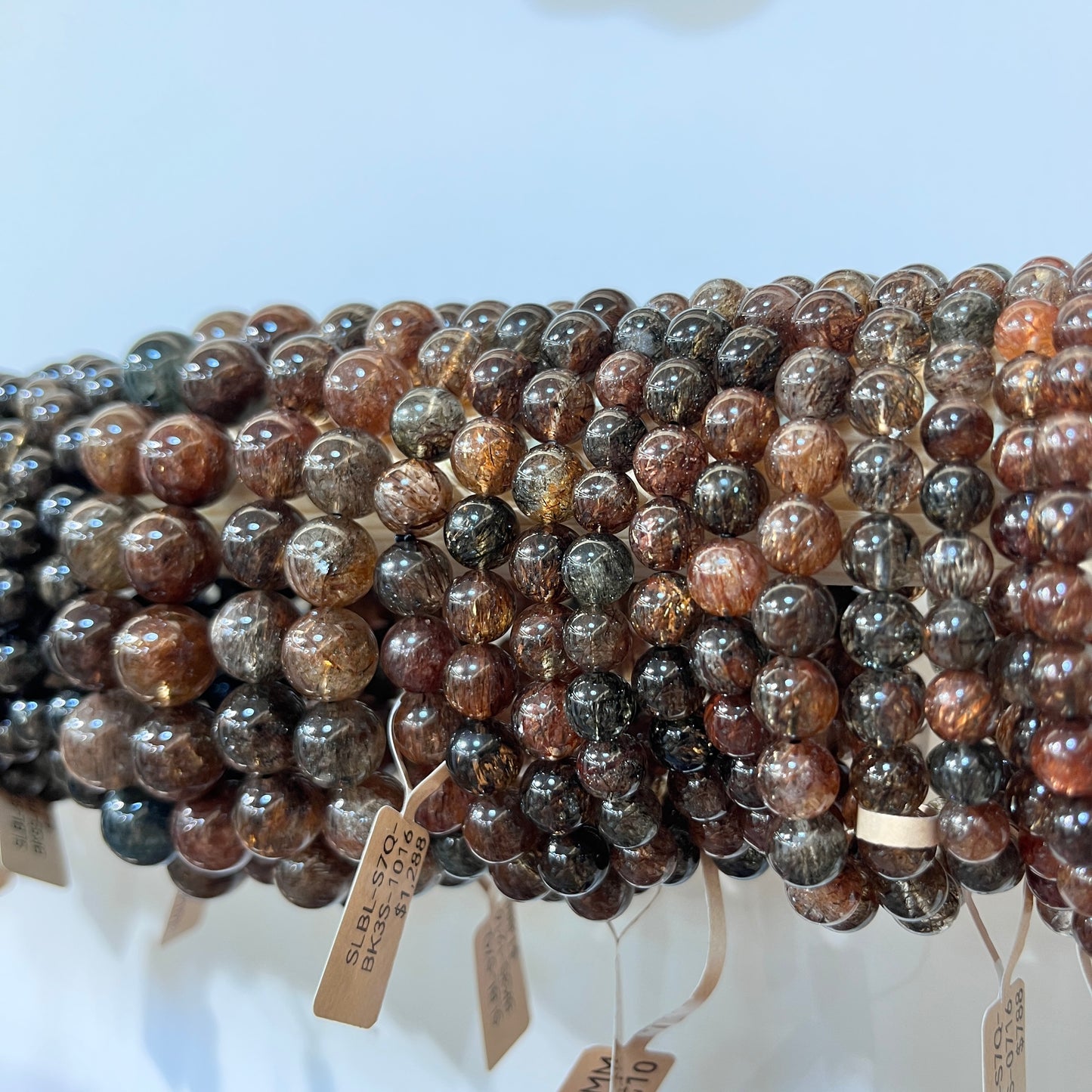 Black Super Seven Crystal Bracelet | All Round Enhancement | Balance 7 Chakras