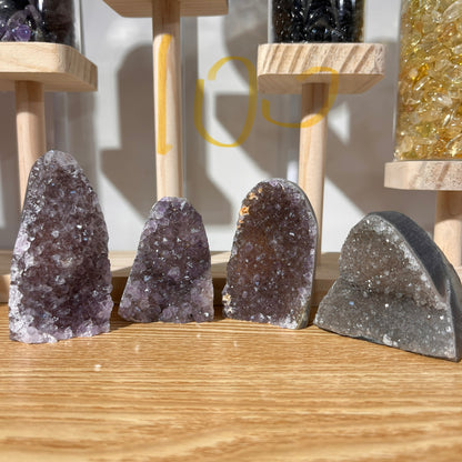 Brazilian Grey Amethyst Crystal Cluster - AA Grade - 85g -110g