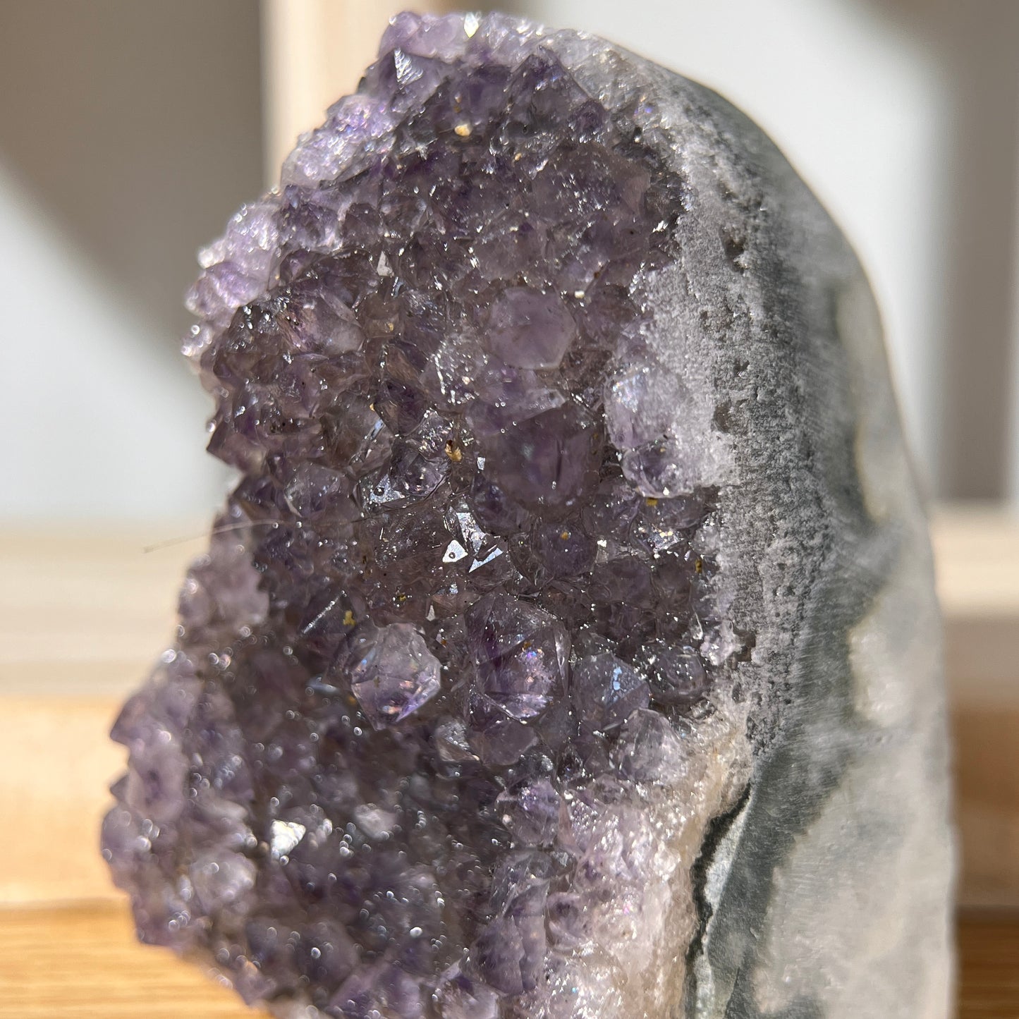 Brazilian Grey Amethyst Crystal Cluster - AA Grade - 85g -110g