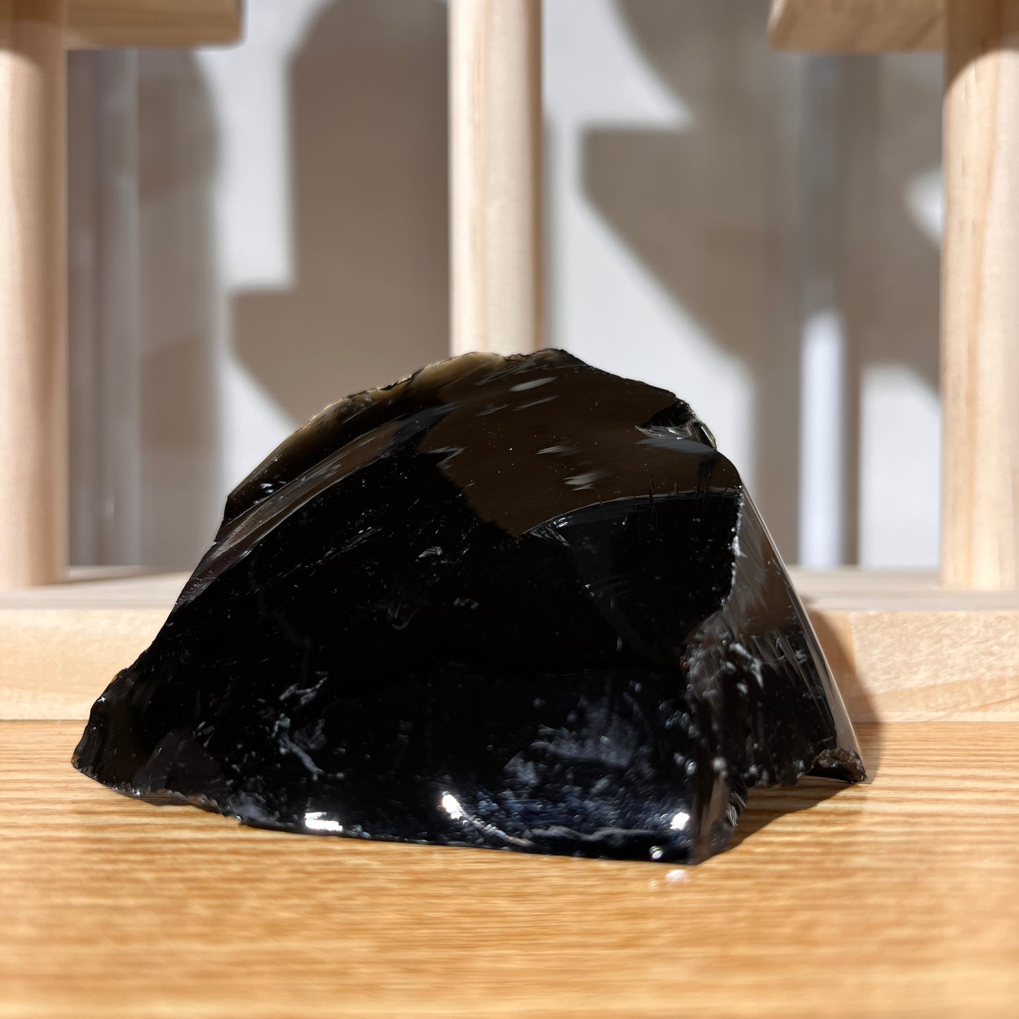 Rough Obsidian Stone - 138g - Shields Against Negative Influences