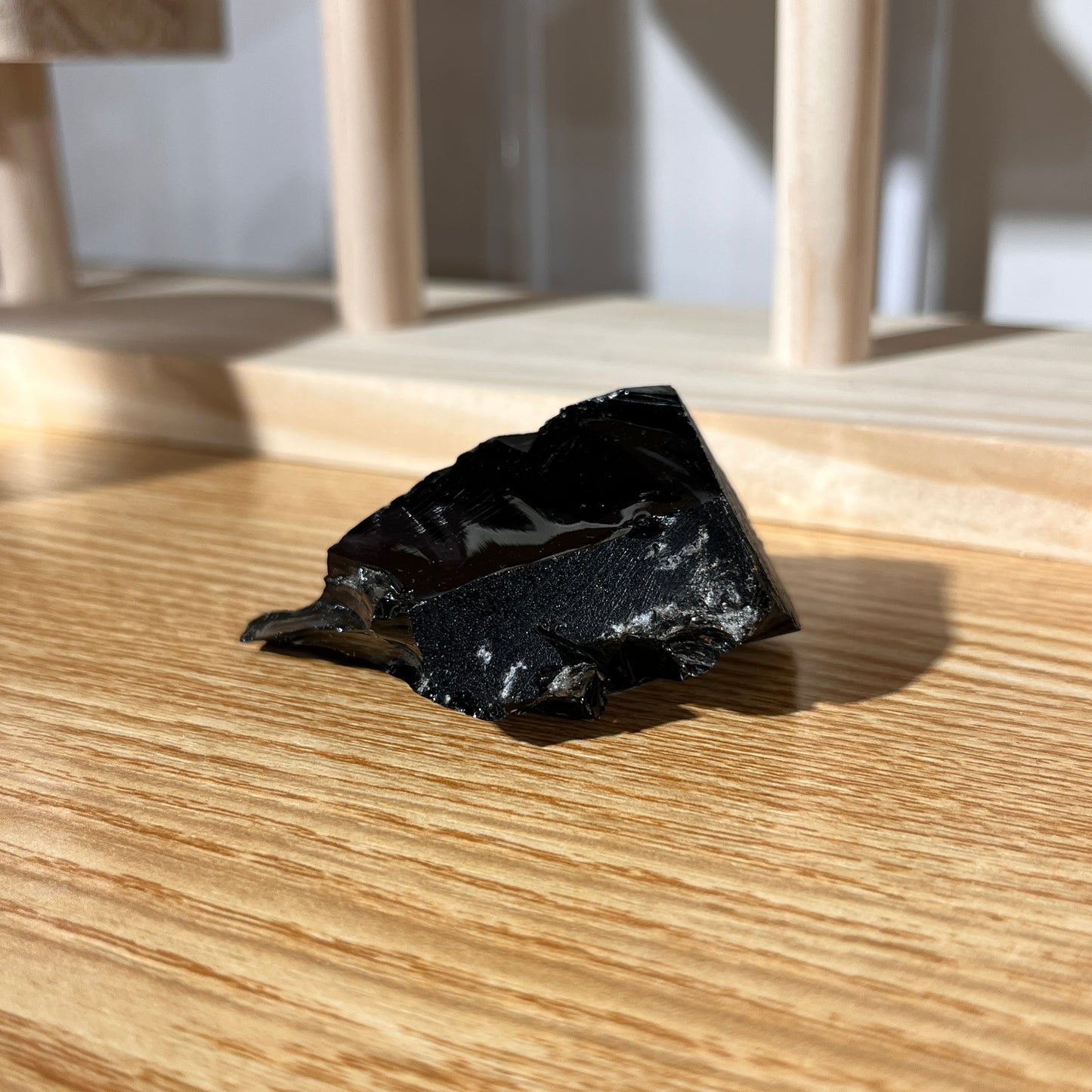 Rough Obsidian Stone - 67g - Shields Against Negative Influences