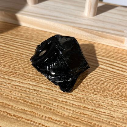Rough Obsidian Stone - 67g - Shields Against Negative Influences