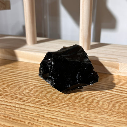 Rough Obsidian Stone - 67g - Shields Against Negative Influences