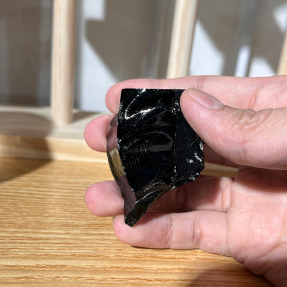 Rough Obsidian Stone - 67g - Shields Against Negative Influences