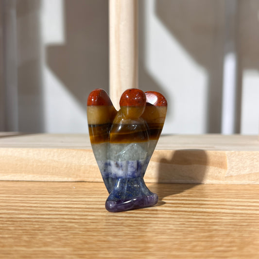 7 Chakras Angel Crystal Figurine