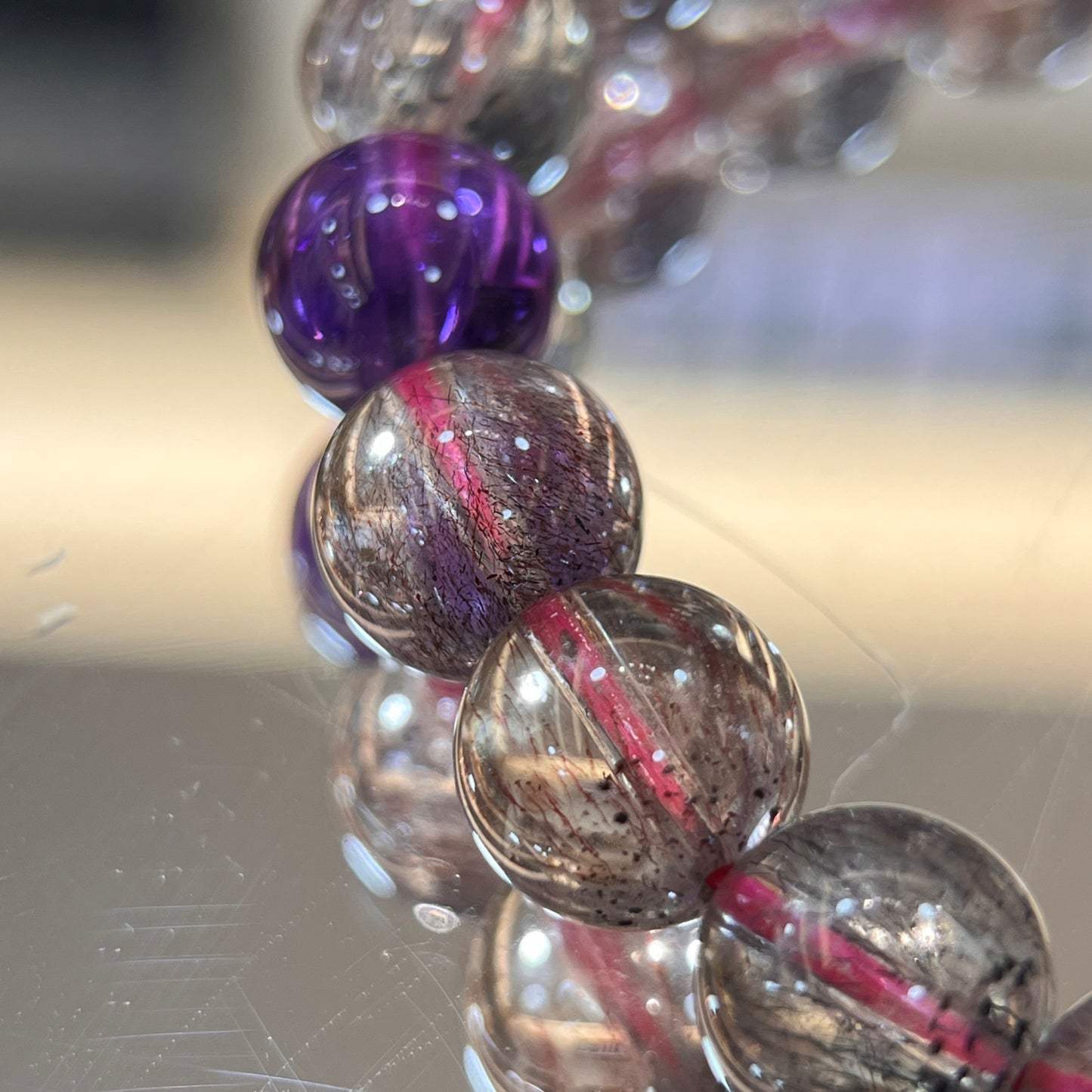 Brazilian Super Seven Crystal Beaded Bracelet