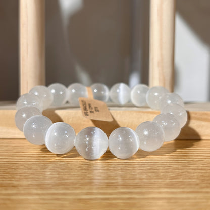 USA Selenite Crystal Beaded Bracelet