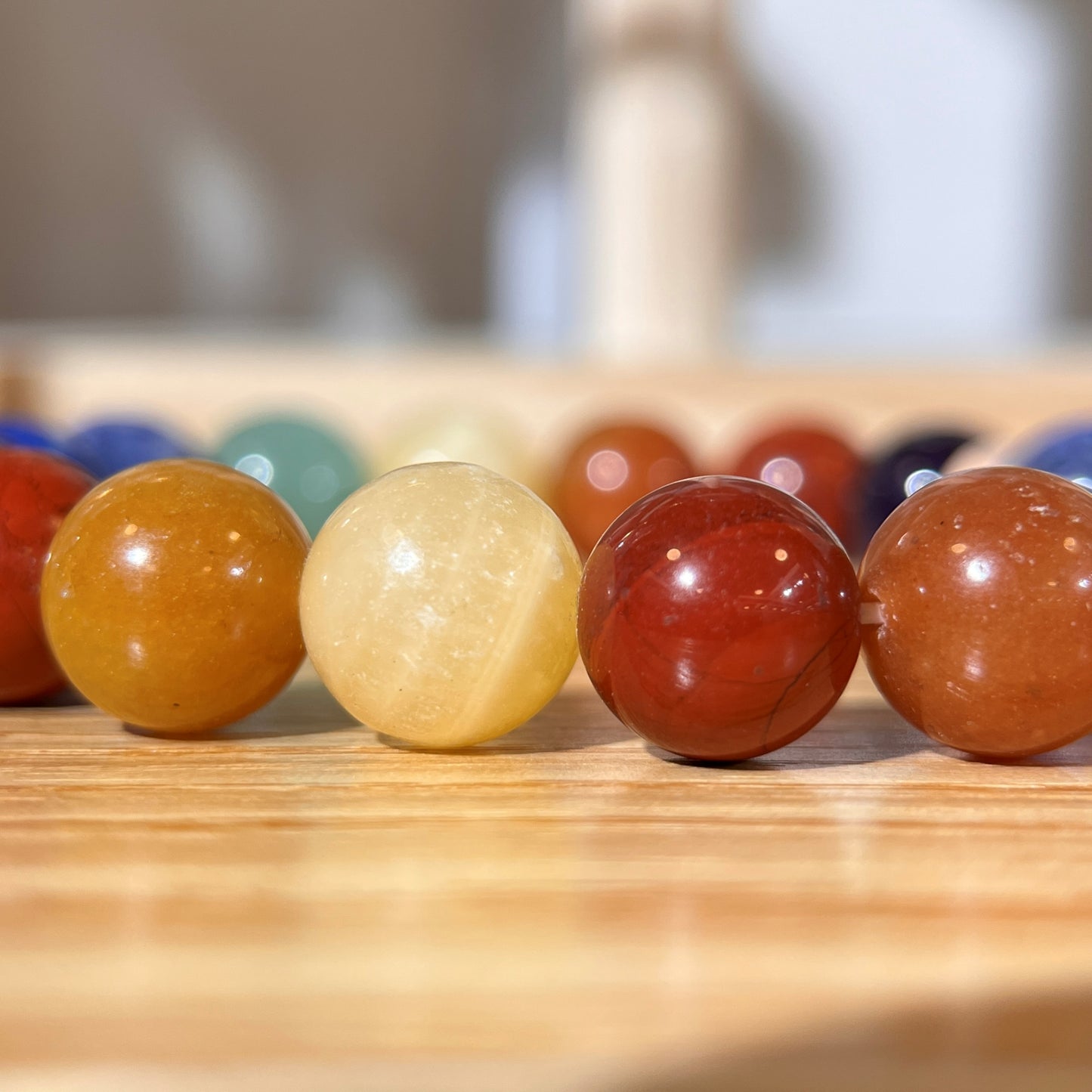 Indian Seven Chakras Crystal Beaded Bracelet