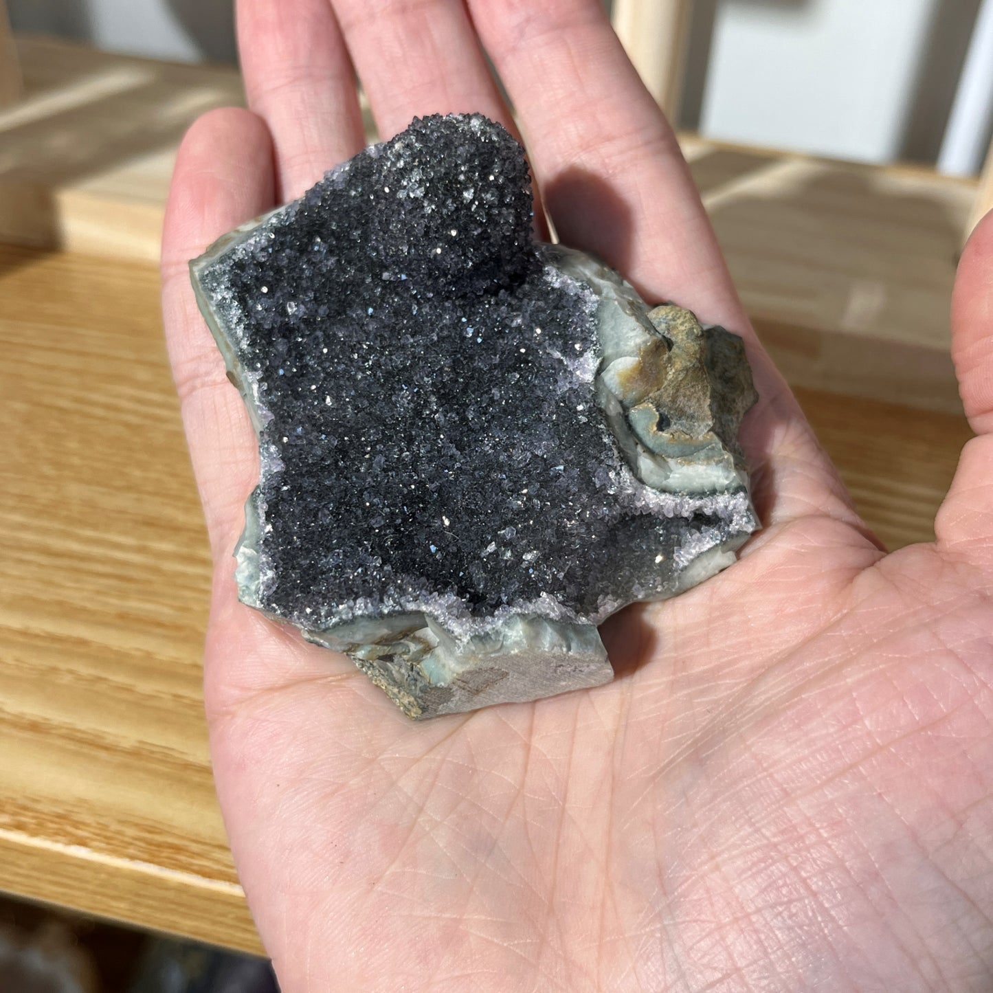 Black Amethyst Cluster 110g