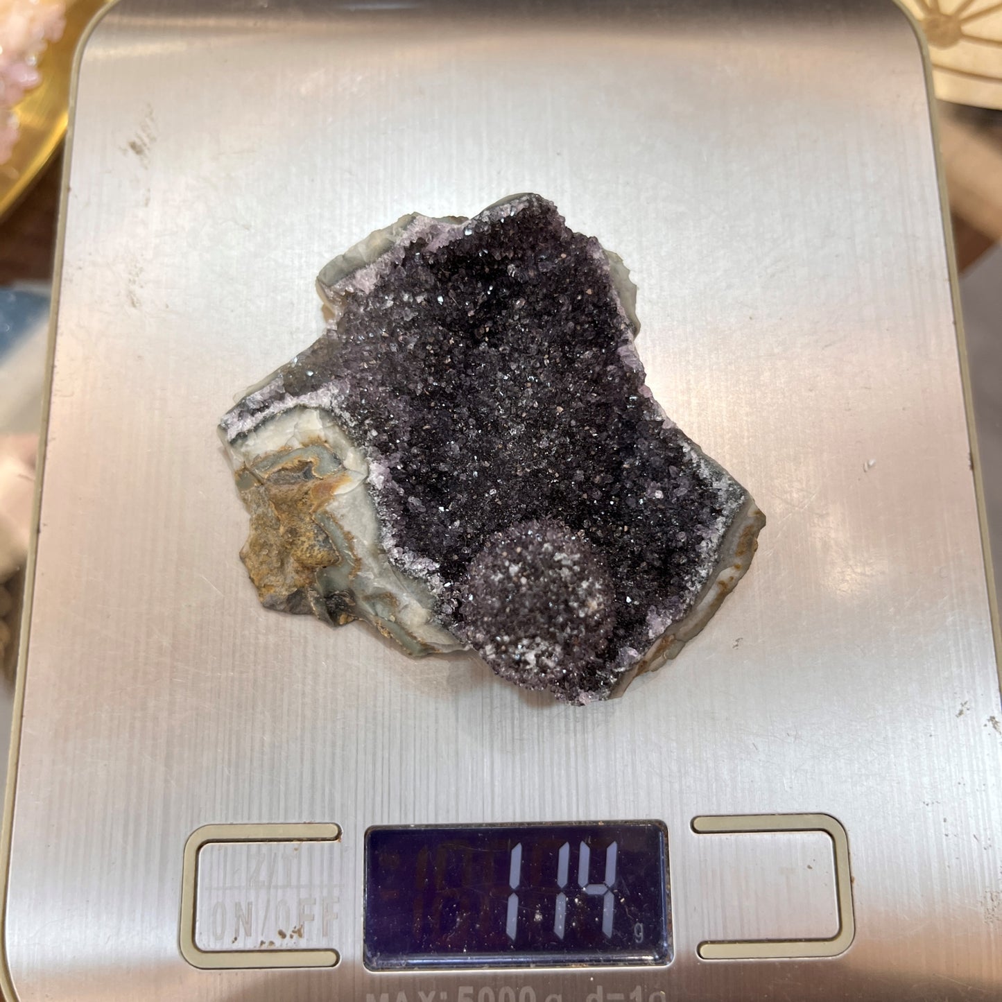 Black Amethyst Cluster 110g