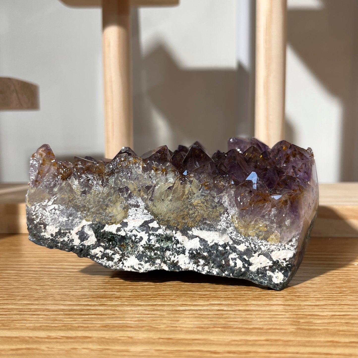 Titanium Amethyst Quartz Crystal Cluster - 379g