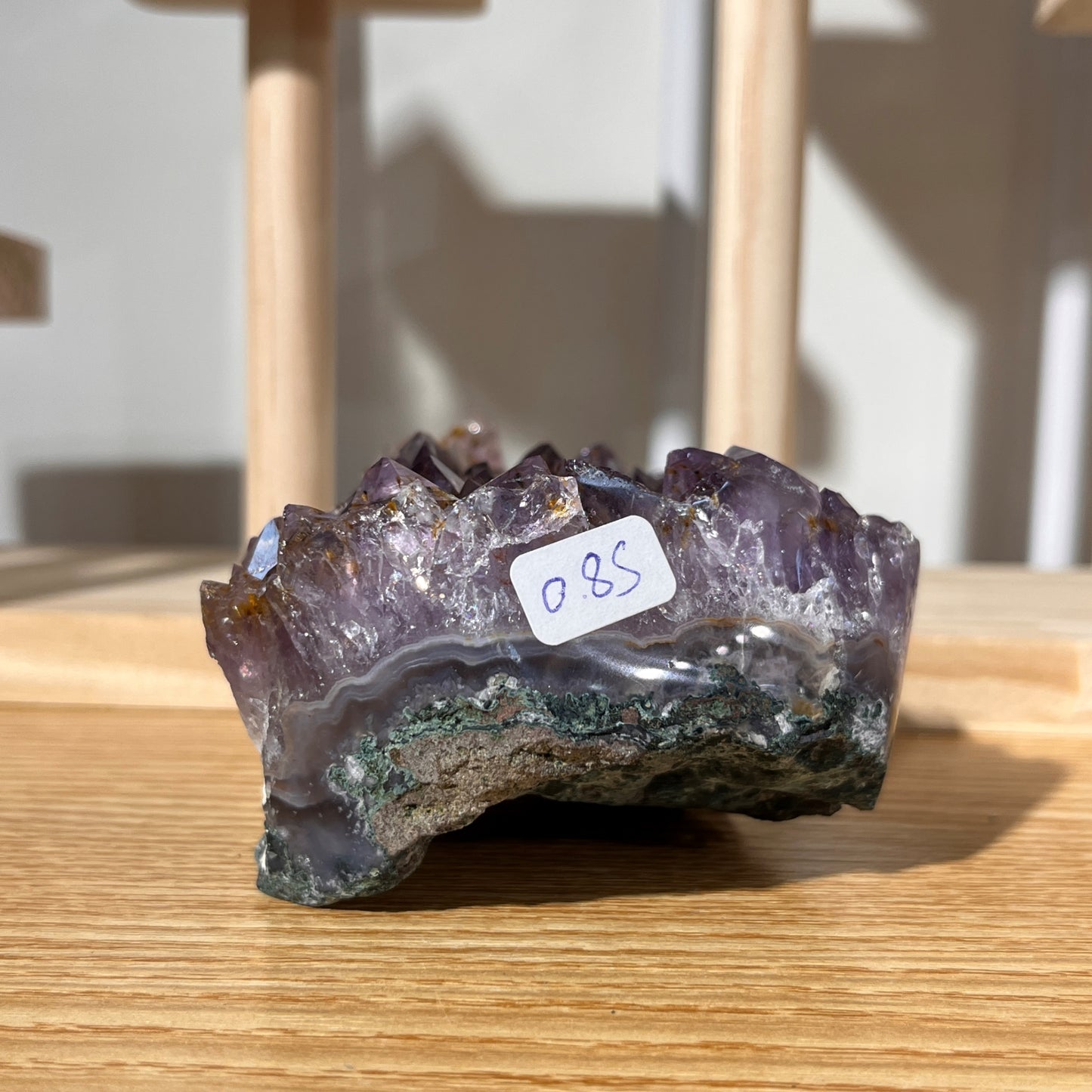 Titanium Amethyst Quartz Crystal Cluster - 379g