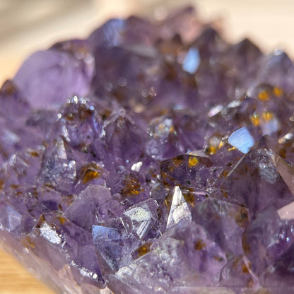 Titanium Amethyst Quartz Crystal Cluster - 379g